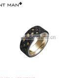Best Selling 8mm Men Rings Inlay White cz High Polish Wedding Rings Band Carbon Fiber Titanium Ring Band thumbnail-3