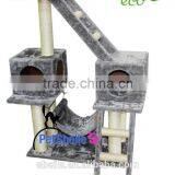 Good Quality Cat Product With Stair and Hammock Toy Cat Tree Made in China thumbnail-1