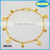 Olivia Jewelry Good Luck Dolphin Animal Charm 18k Gold Chain Anklet For Girls thumbnail-3