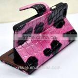 Pink Crocodile Pattern Top Grade Flip Wallet Leather Phone Case For Nokia Lumia 1030 With Plaid Pattern Lining thumbnail-4