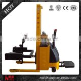 350kgs,1.6m material handling weighing electric lifter drum truck