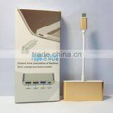 USB Type C Adapter With High Speed Charging 4 Prot Portable Type c HUB thumbnail-6