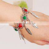 Leaf Alloy Tassel With Resin Diamon Bracelet 2016 Tassel