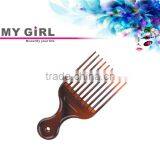 MY GIRL 2016 Wholesale Morden Moon Design Fluff Comb Black Mens Plastic Magic Laser Hair Comb thumbnail-2