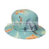Panama Fashion Wide Brim Hat Fashion Floral Printing Bucket Hat thumbnail-4