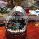 Wholesale Top Quality Small Natural Rainbow Quartz Crystal Geode Cluster for Decoration thumbnail-6