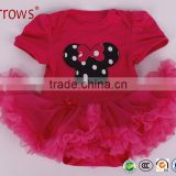Kids Baby Girls Beautiful Flower Dress Princess Summer Short Sleeve Mini Tutu Dress Baby Girls Dress