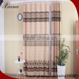 Brilliant and modern design curtain fabric, latest flocking curtain fabric