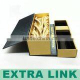 China Supplier Custom Laser Logo Decorative Luxury Design Cardboard Wine Boxes With Velvet EVA thumbnail-4