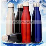 cola plain stainless steel sport bottle