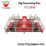 Plastic and Galvanized Farrowing Pen for Pig Farm Equipment Sow Farrowing Crate