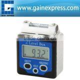 Magnets and Spirit Level +/-180 Degree (0~360degree) Range +Data HOLD Function Digital 360 Degree Bevel Box / Inclinometer thumbnail-1