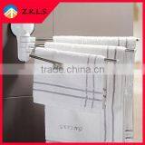 Rotatable 4 Tier Stainless Steel Bathroom Towel Drying Rack Shelf thumbnail-3