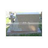Garden Memorial Cross Gravestone thumbnail-1