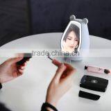 Simple Fashion Multi-functional Cute Bear Desk Clock With Mirror/LED Back Light/Bluetooth Speaker/Temperature Digital Clock thumbnail-3