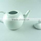 Cheap Ceramic Plain White Tea Pot With Lid thumbnail-2
