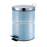 LightBlue Foot Operated Dust Bin Round Pedal Bin Manufacturer thumbnail-1