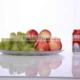 Set 7 Clear Round Flat Glass Decorative Dish Plate thumbnail-4