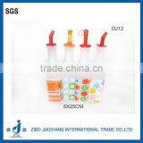 Square With Fragrant Breath Decal Glass Frosted Effect Oil Bottle With Plastic Tube thumbnail-1