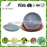 Reusable Endurable Hot selling bamboo fiber snacks/nibbles plate