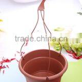 Wholesale useful plastic flower pot with hanger/Useful plastic plant pot with hanger