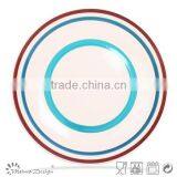 Cheap Colorful Stripe Ceramic Handpaited Plate and Dish thumbnail-5