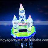 Fashionable Cheap Customized Promotional Gifts Cooperate Cool 3d Crystal Castal Shape Gift thumbnail-2