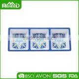 Elegant Design Rectangle Party 3 Section Chip and Dip Bowl thumbnail-1