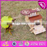 2017 New Products Indoor Children Toys Wooden Treehouse Dollhouse W03B059 thumbnail-1
