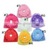 2015 Kid's Winter Big Flower Hats Handmade Knitted Hat Crochet Hat thumbnail-2