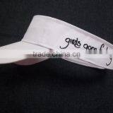 2016 Cheap Custom 100% Cotton Sun Visor Hat and Cap With Bound Seam . thumbnail-2