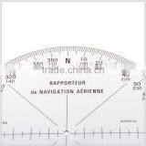 Kearing Round Shape Plastic Aviation Protracotr 360 Degree for Flying Direction Guiding #KRP-1 thumbnail-2