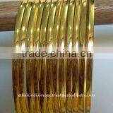 Gold Plated Plain Bangles thumbnail-1