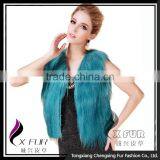 CX-G-B-199B Long Hair 2016 New Genuine Goat Fur Vest thumbnail-3