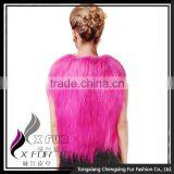 CX-G-B-199B Long Hair 2016 New Genuine Goat Fur Vest thumbnail-5
