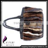 CX-H-05 Women Genuine Leather&Mink Fur Fashion Bags thumbnail-2