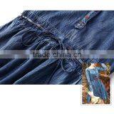 Maxnegio Cute Vintage Style Denim Knee-lenth Slim Dress thumbnail-5