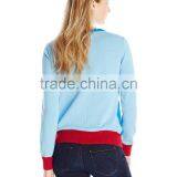 Blue Jacquard Pattern Cardigan Sweater Women Knitted Christmas Sweater thumbnail-2