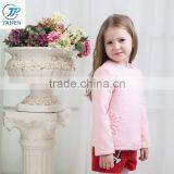 Kids Clothes Winter Girls Woolen T Shirt Jacquard Children's Top Long Sleeve t Shirt Wholesale thumbnail-3