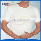 Round Neck Short Sleeve Angora Wool Mens Thermal Unerwear thumbnail-1