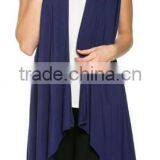 Cheap China Wholesale Clothing Women's Draped Open Front Jersey Knit Vest thumbnail-4