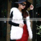 Wholesale Turkey Feather Fur Short Vest For Party Wedding Lady Fashion Fur Apparel thumbnail-1
