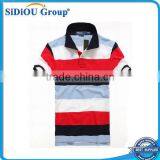 100 Cotton Red and Black Polo Shirt Men thumbnail-1