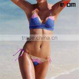 0546 NEW!The Crochet Babe Triangle Top Hot Sex Bikini Swimwear Hot Korean Teen Girl Bikini thumbnail-1