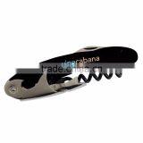 Bordeaux Wine Opener - Has Black Non-stick Coated Corkscrew, Double Hinge Lever and Comes With Your Logo thumbnail-3