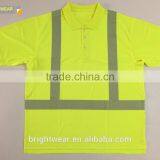 Hi-vis Short Sleeve 3M Tape Reflective Safety ANSI Night Use Protective Polo Shirt thumbnail-5