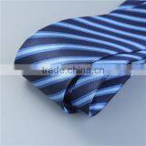 Polyester Necktie Black Blue Stripe Chinese Necktie thumbnail-2