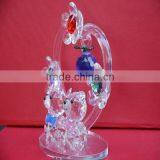 Crystal Teddy Bear for Wedding Gift With Flower thumbnail-3