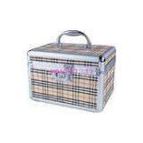 Metal Handle Aluminum Cosmetic Cases For Makeup , 4mm MDF And PVC Panel thumbnail-1