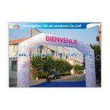 White Color Custom Inflatable Arch Inflatable Event Structures Archway Advertising
